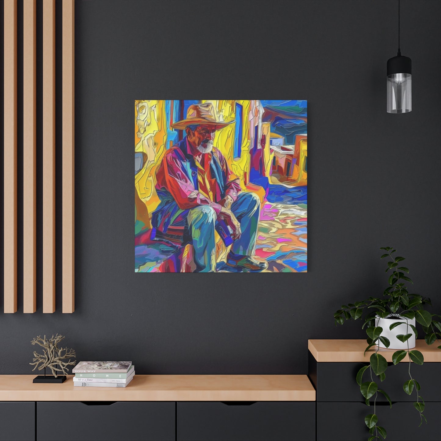 Canvas Wall Art - Man in Street Design