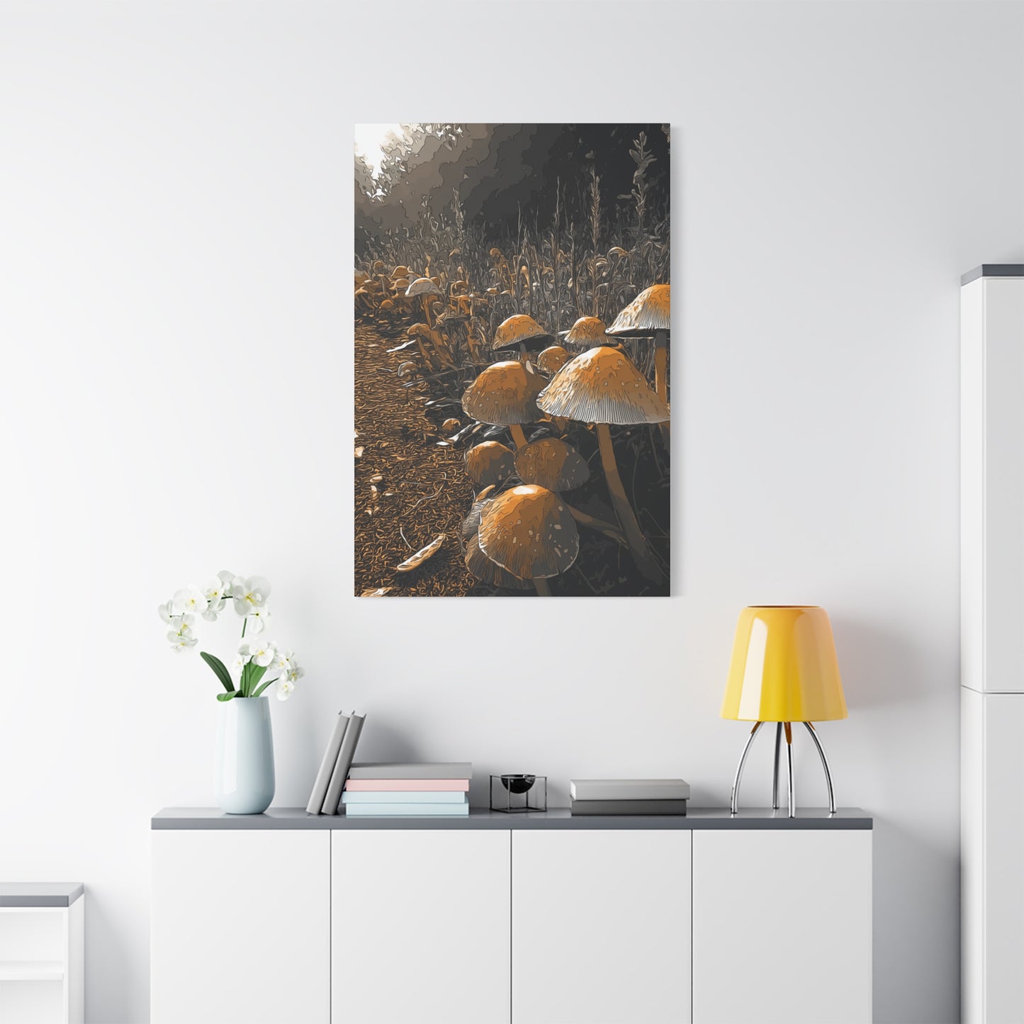 Canvas Wall Art - CO Tan MR Design, 1 25" Stretched