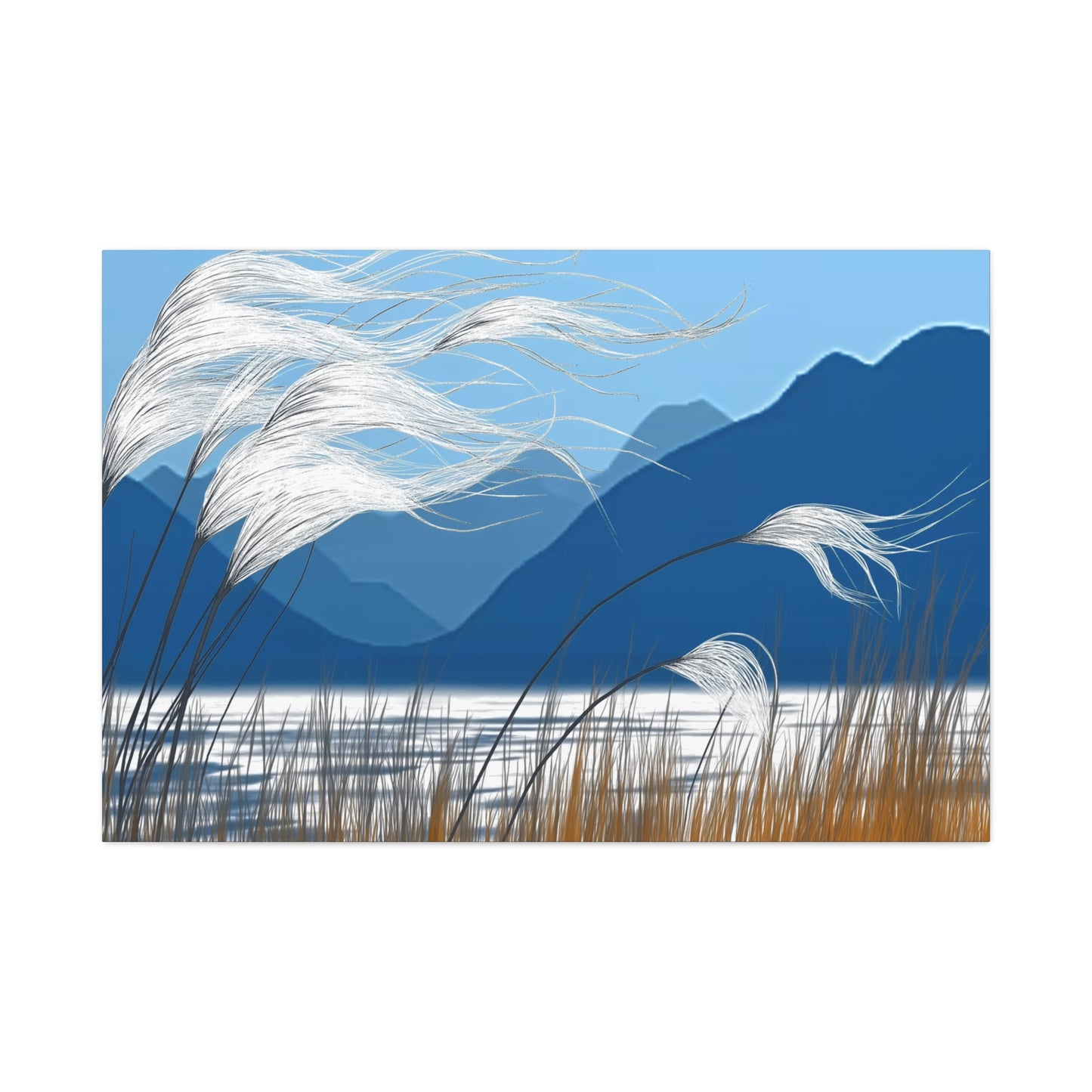 Canvas Wall Art - Blue Mountain Breeze