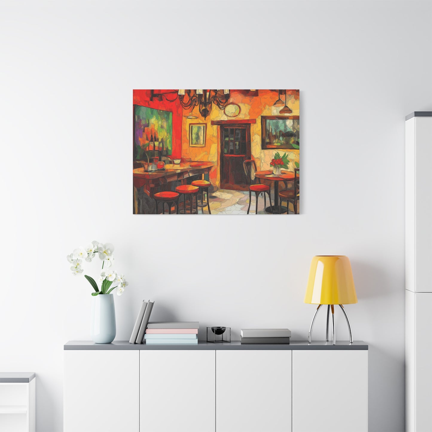 Vibrant Restaurant Canvas Wall Art - Colorful Decor for Dining Spaces