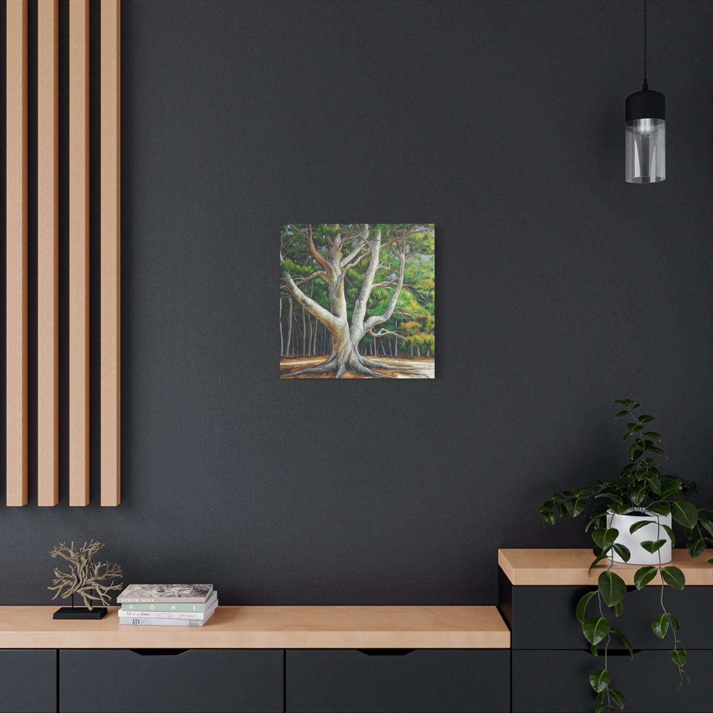 Canvas Wall Art - Pondering Pine Tree No 2
