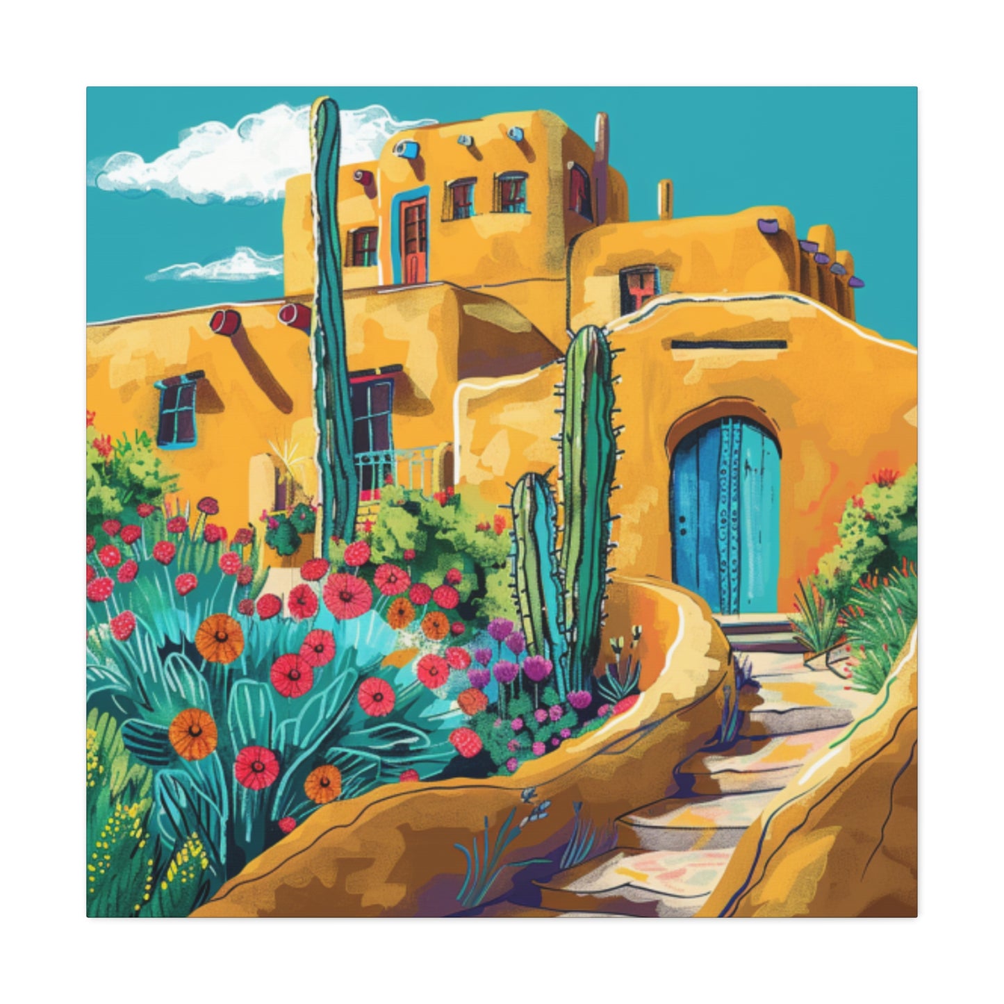 Canvas Print - Pueblo Village 101