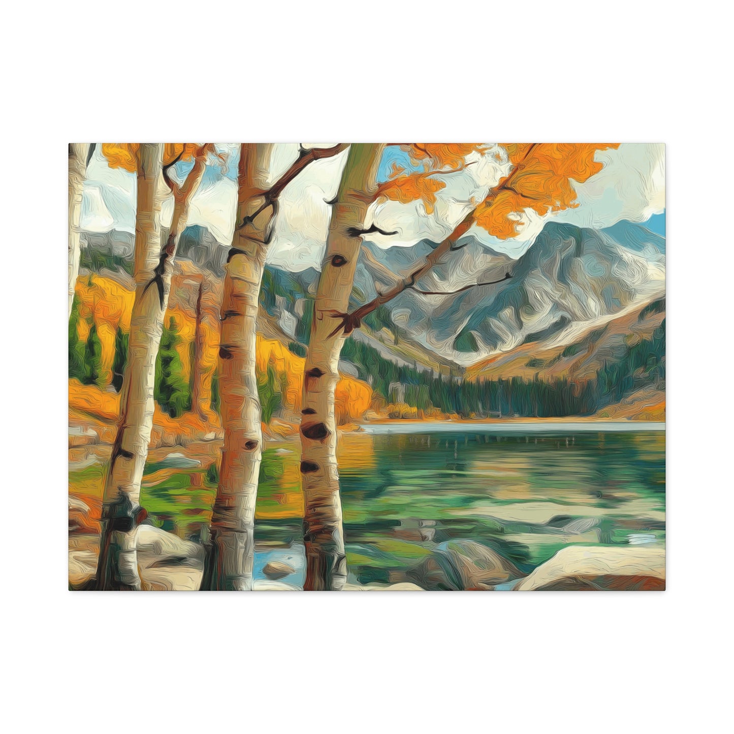Aspens V2 at High Mountain Lake