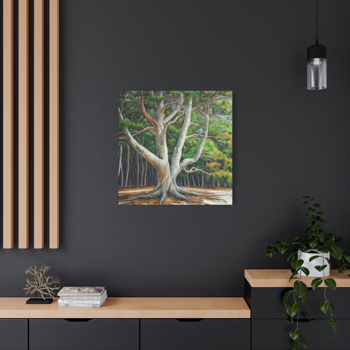 Canvas Wall Art - Pondering Pine Tree No 2