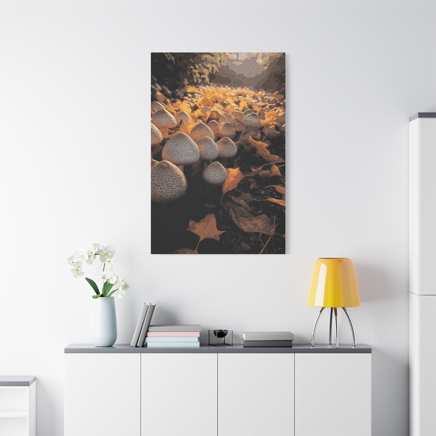 Canvas Print - Golden Colorado Mushrooms