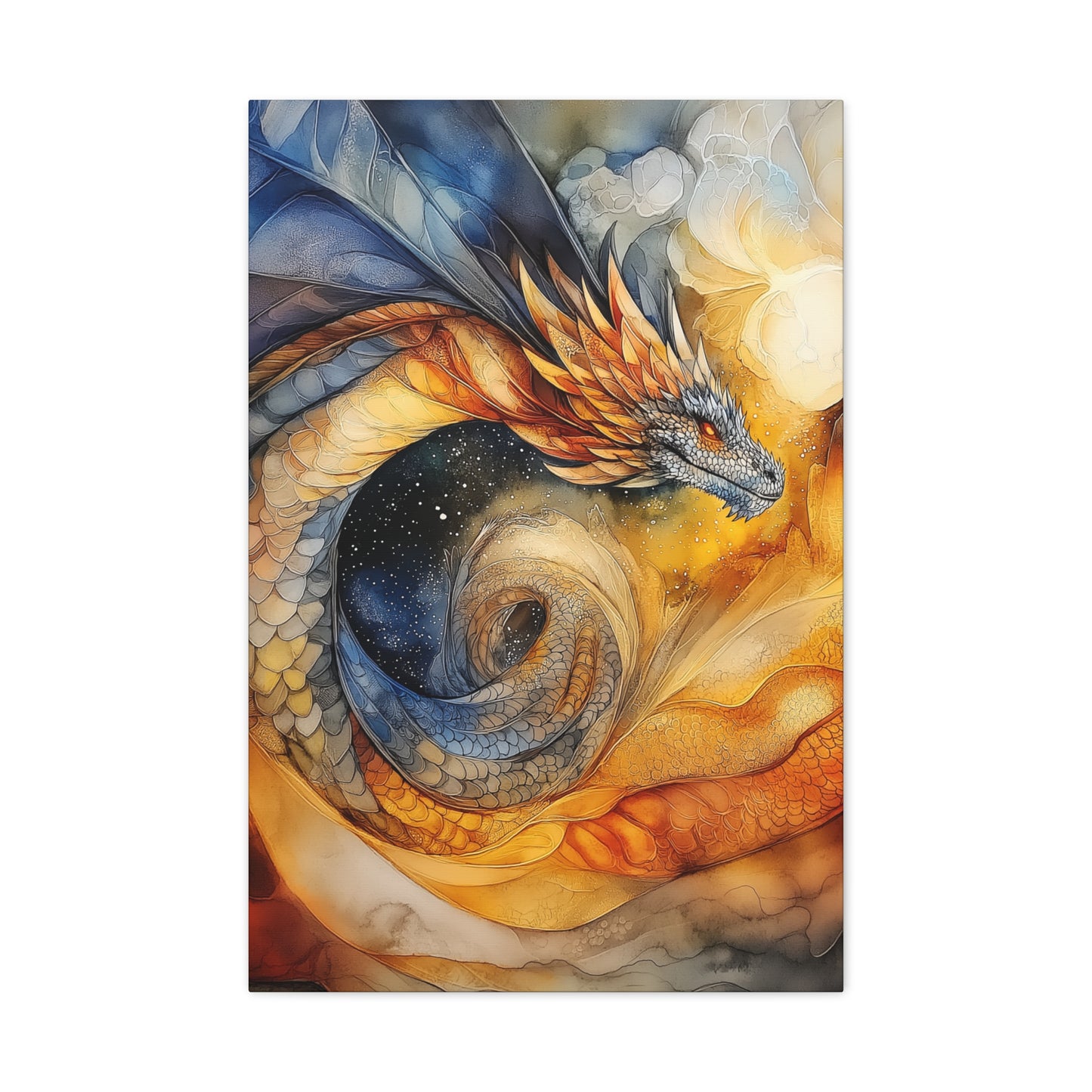 Majestic Dragon Art Canvas - Vibrant Fantasy Wall Decor