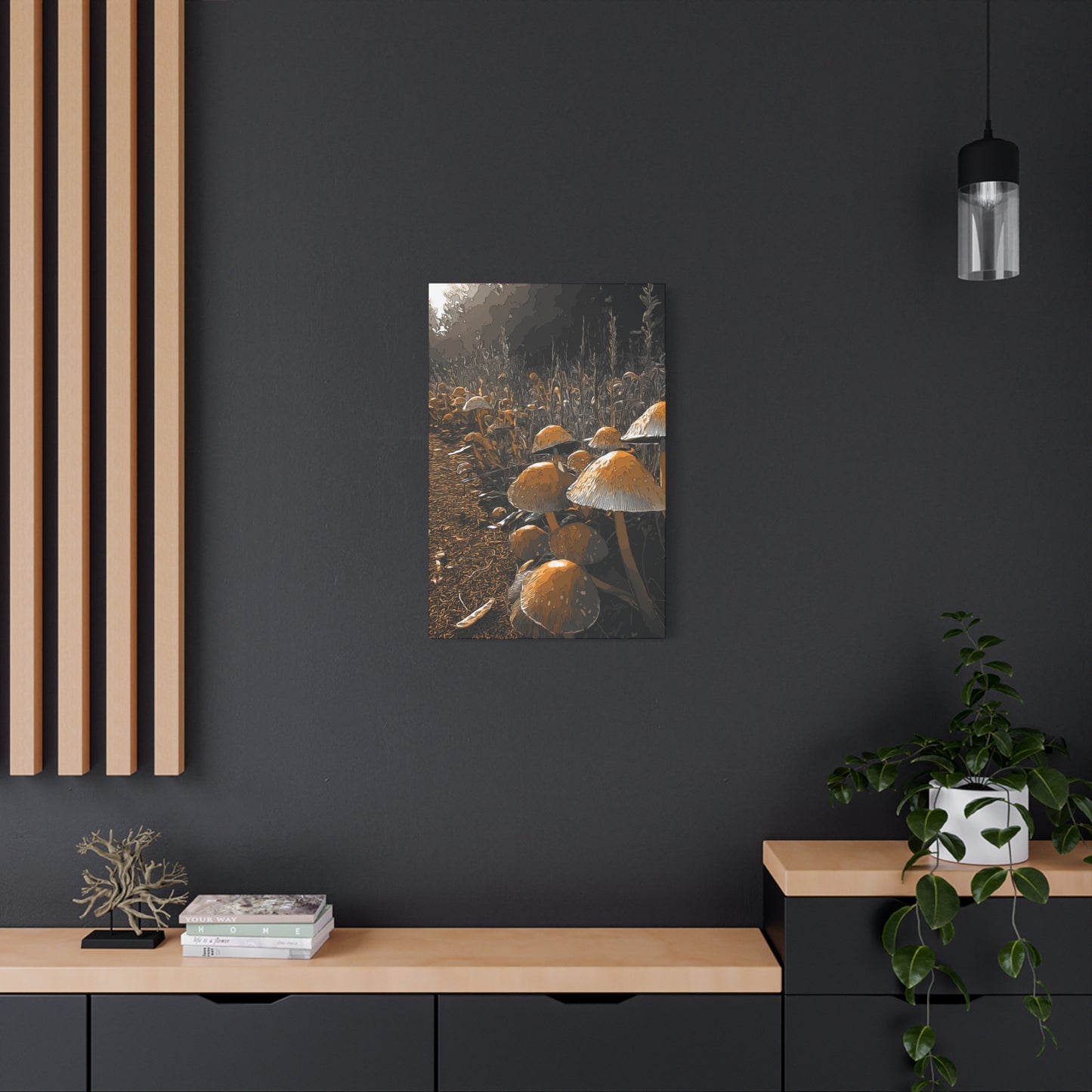 Canvas Wall Art - CO Tan MR Design, 1 25" Stretched
