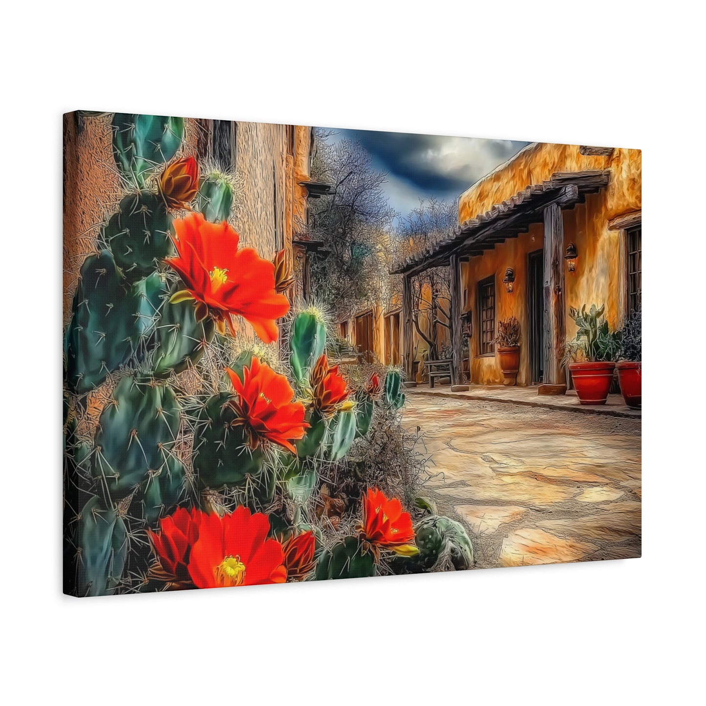 Canvas Print - NM Cacti Village Too