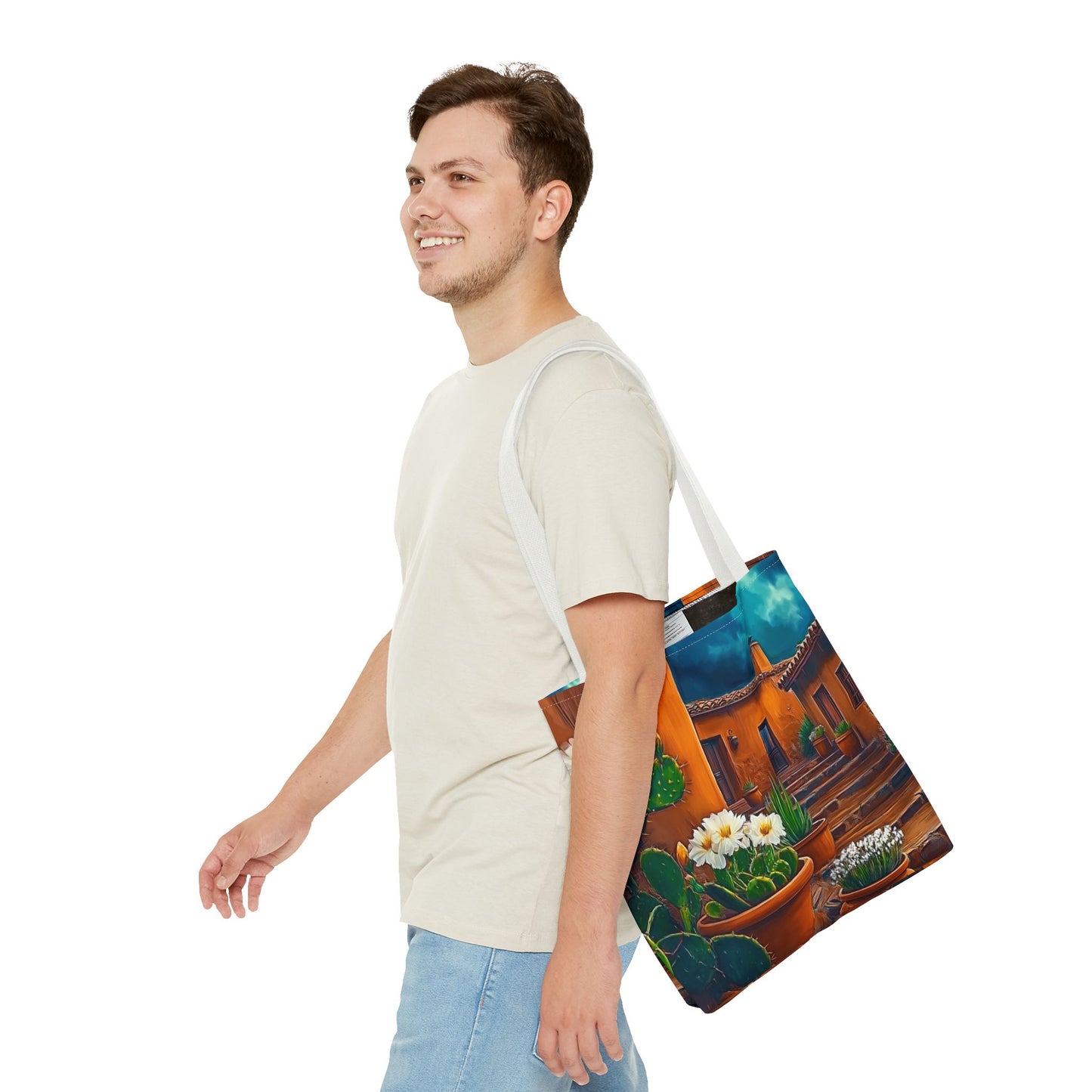 Vibrant Floral Tote Bag, Flower Print Satchel, Eco-Friendly Shopping Bag, Travel Companion, Unique Gift for Nature Lovers
