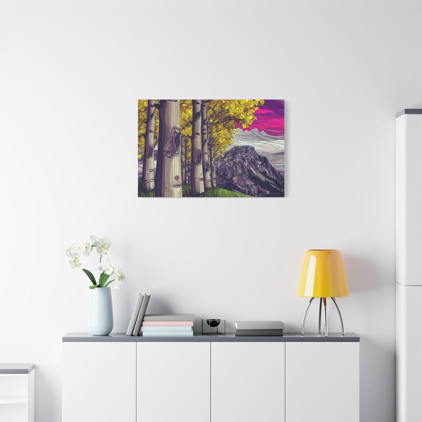 Canvas Print - Aspen Bolder Trees