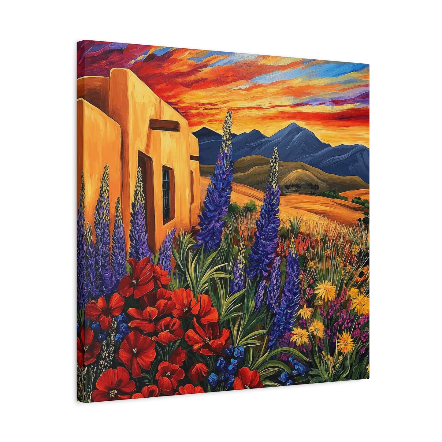 Canvas Wall Art - Sunny New Mexico Casa