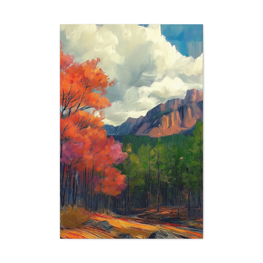 Canvas Print - Rocky Mountain Glorious Trees