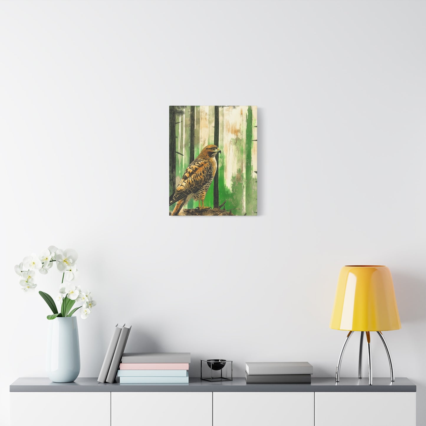 Canvas Print Red Tailed Hawk in Colorado Forest