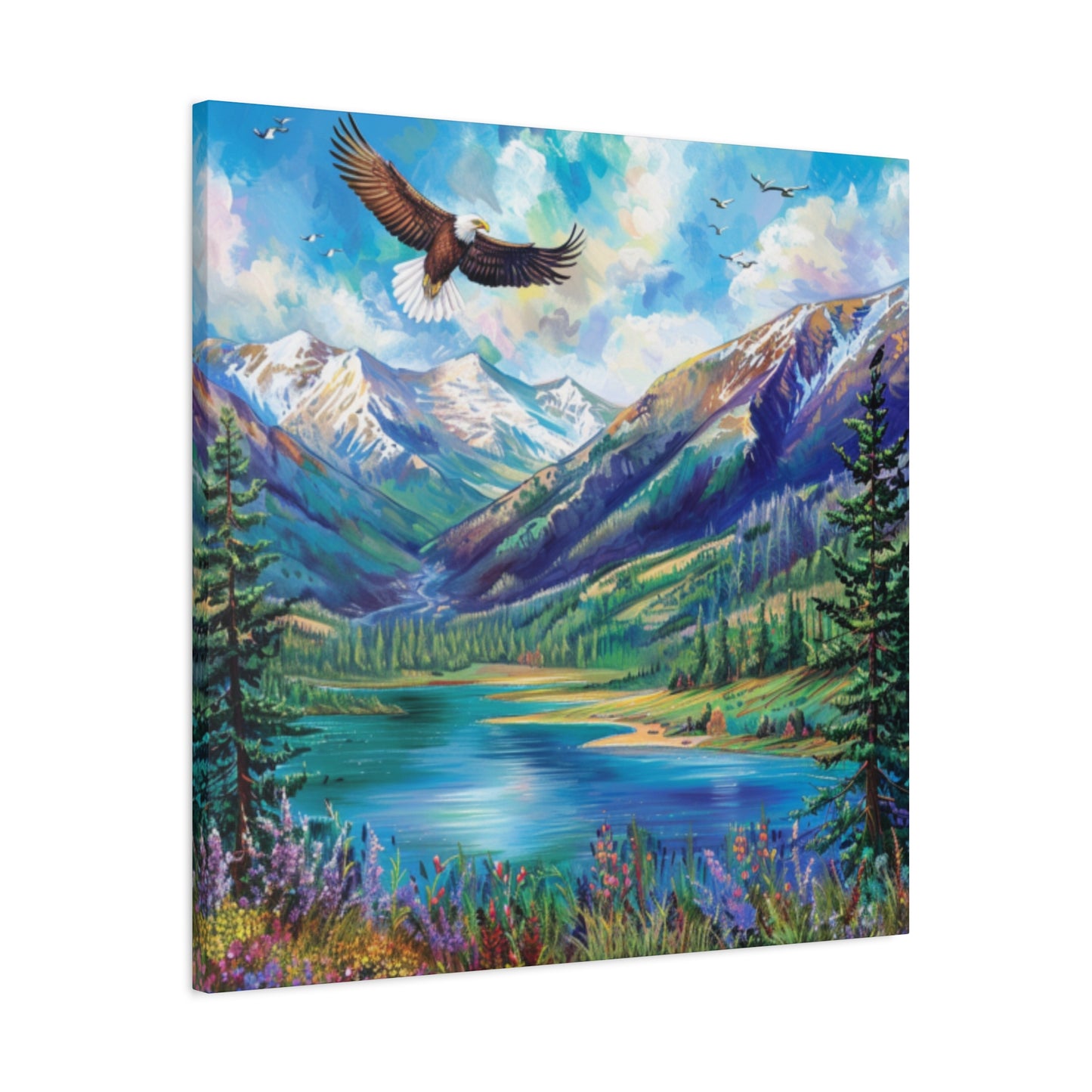 Canvas Print Beautiful Lake Vallecito