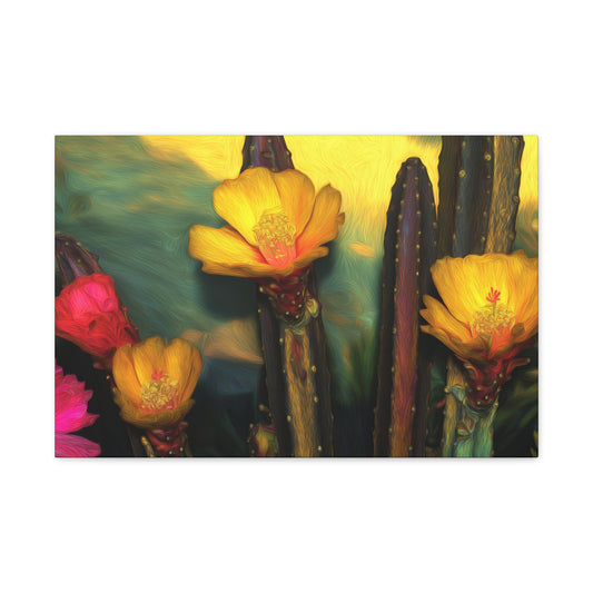 Canvas Print - Cacti Bold Flowers SFC