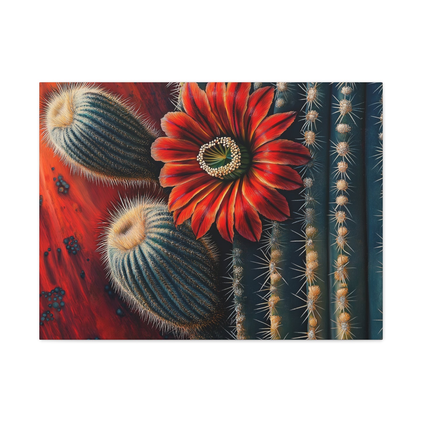 Canvas Print Santa Fe Bold Cactus Flower