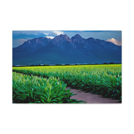 Canvas Print - Organ Mountains and Chile Field
