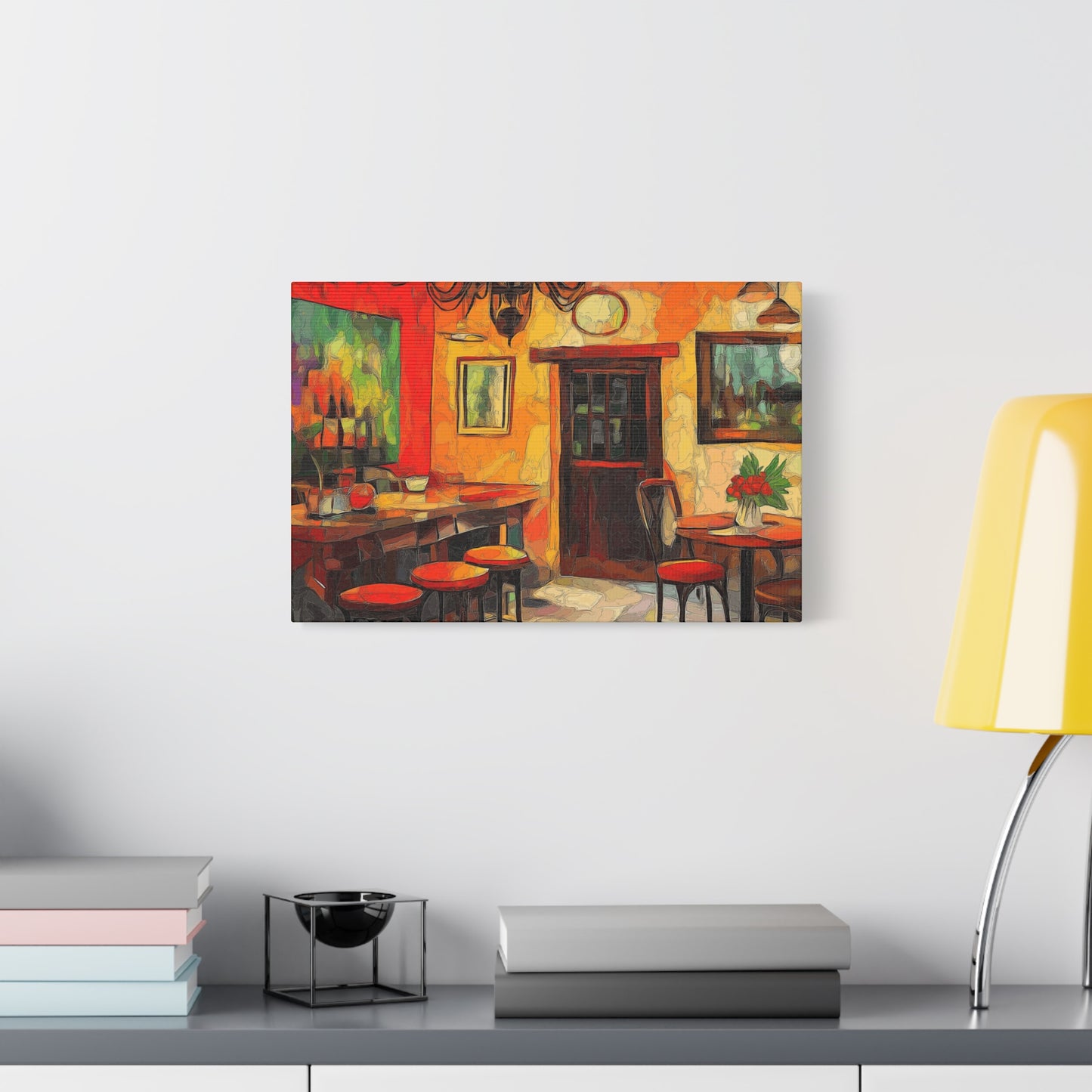 Vibrant Restaurant Canvas Wall Art - Colorful Decor for Dining Spaces