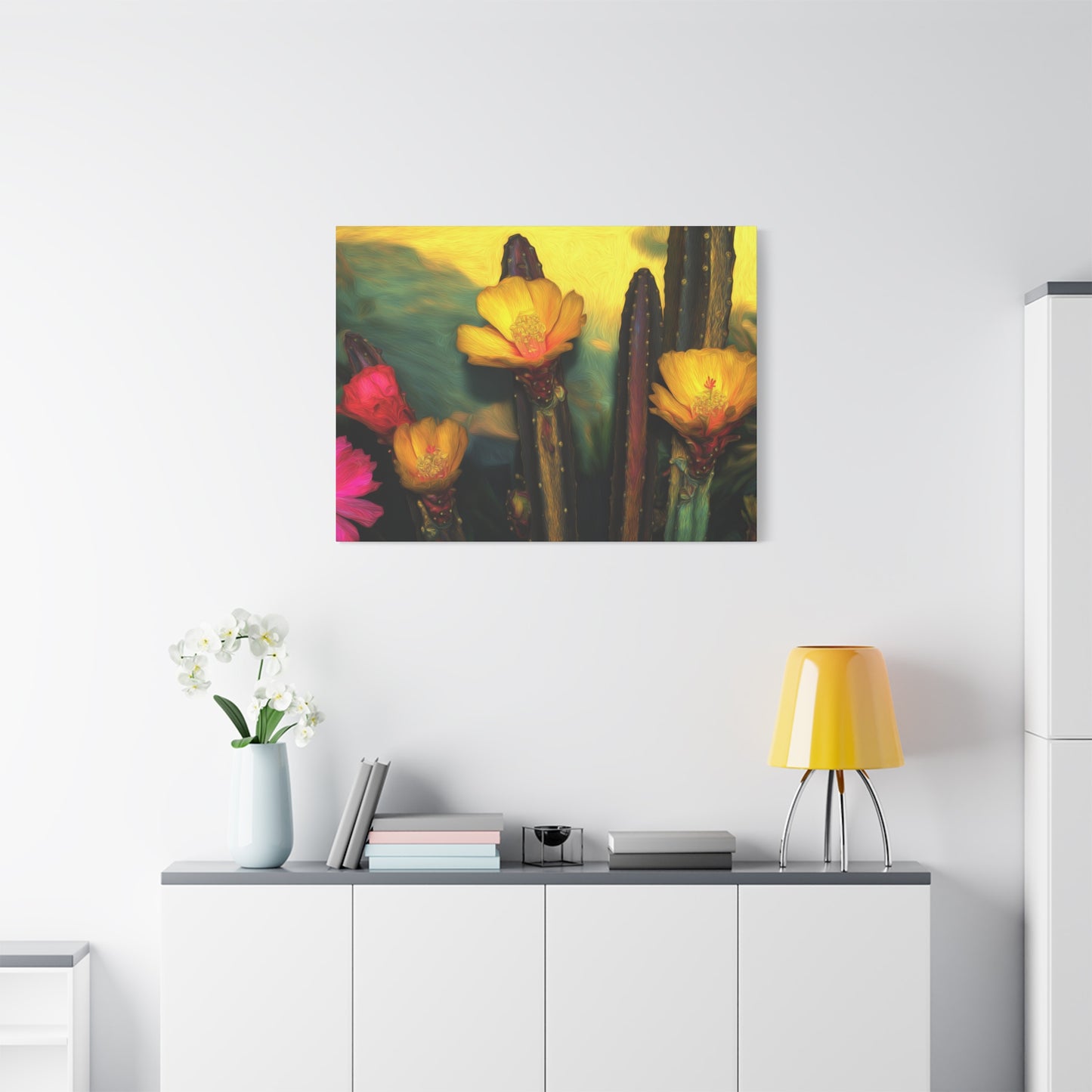 Canvas Print - Cacti Bold Flowers SFC