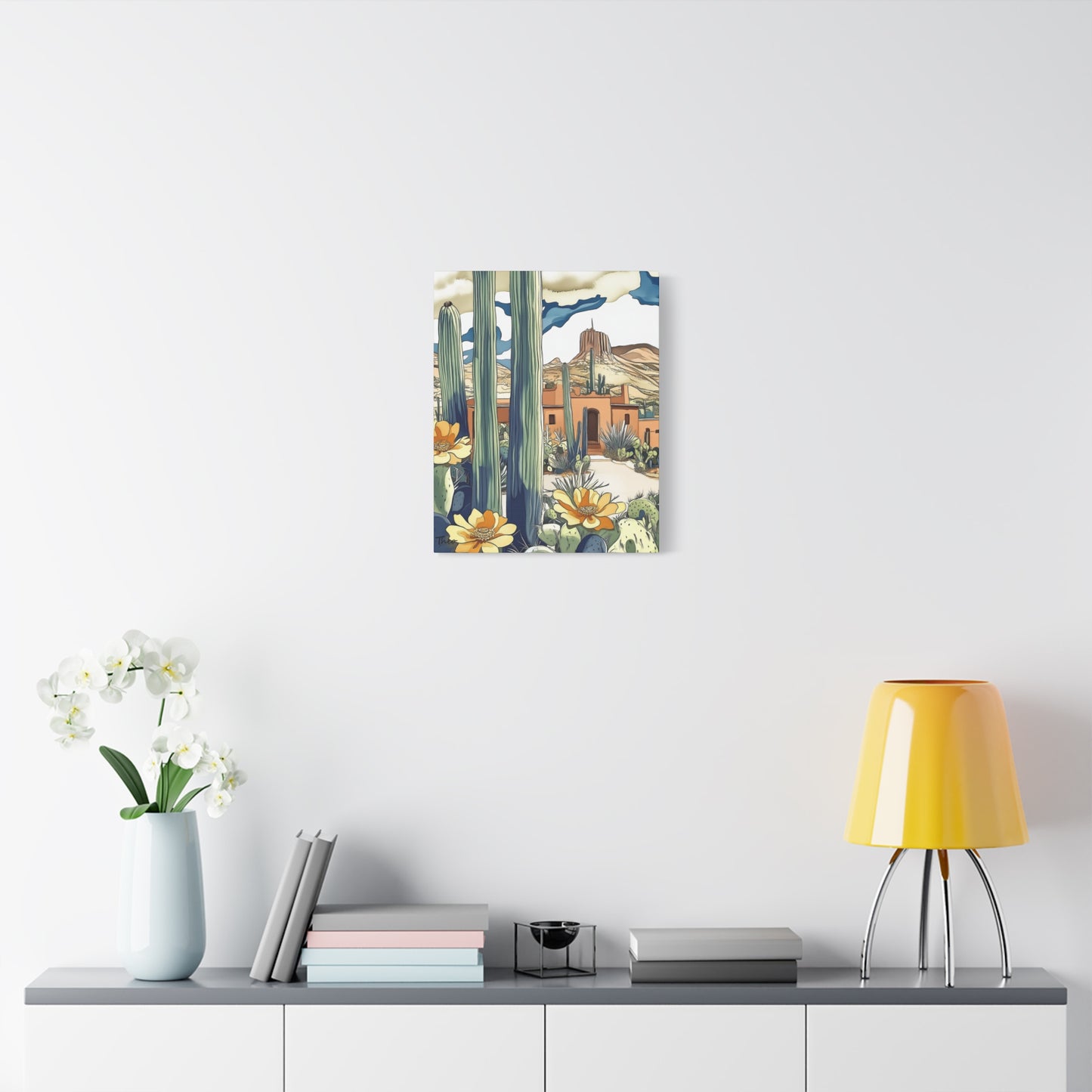 Desert Rose Canvas Art Print | Bohemian Home Decor | Southwestern Wall Art