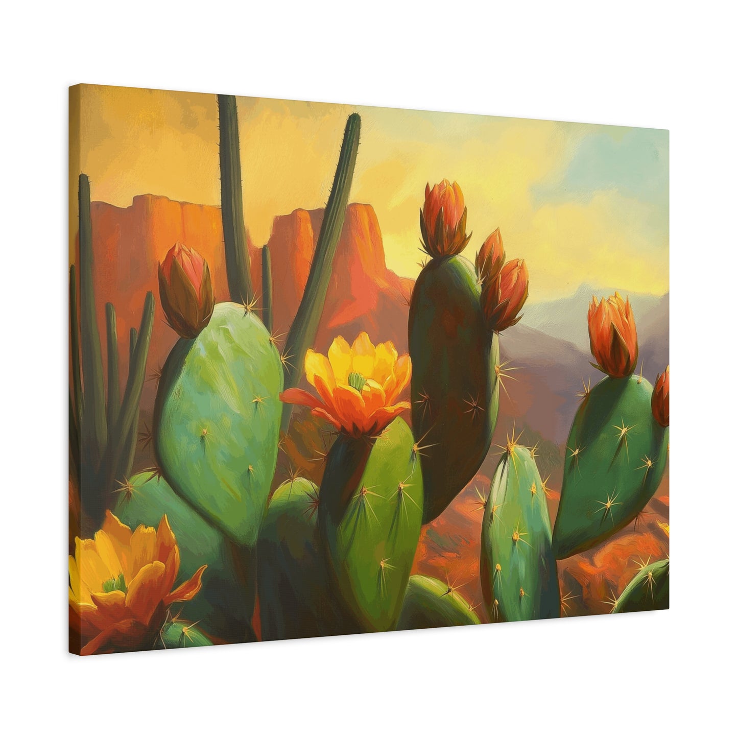 Desert Cactus Canvas Print