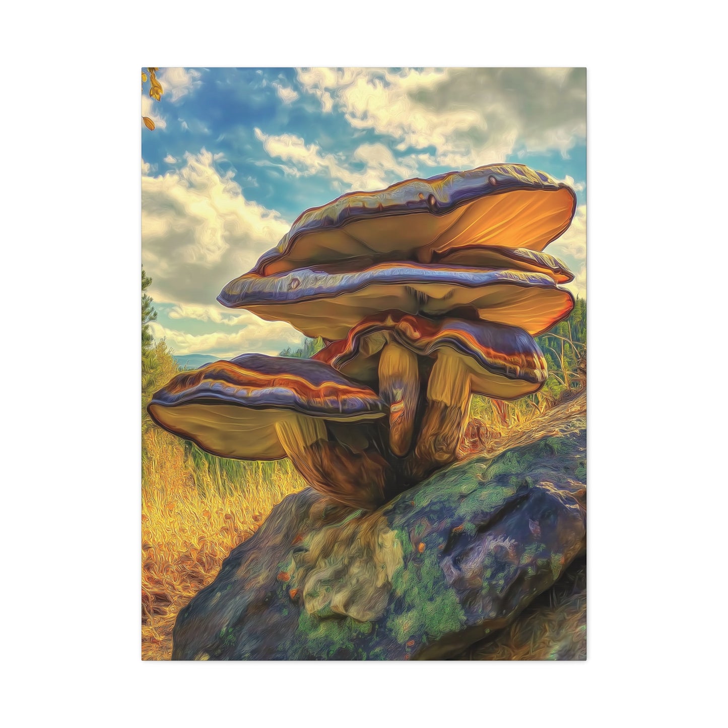 Canvas Print - Rockies Mushroom Purple