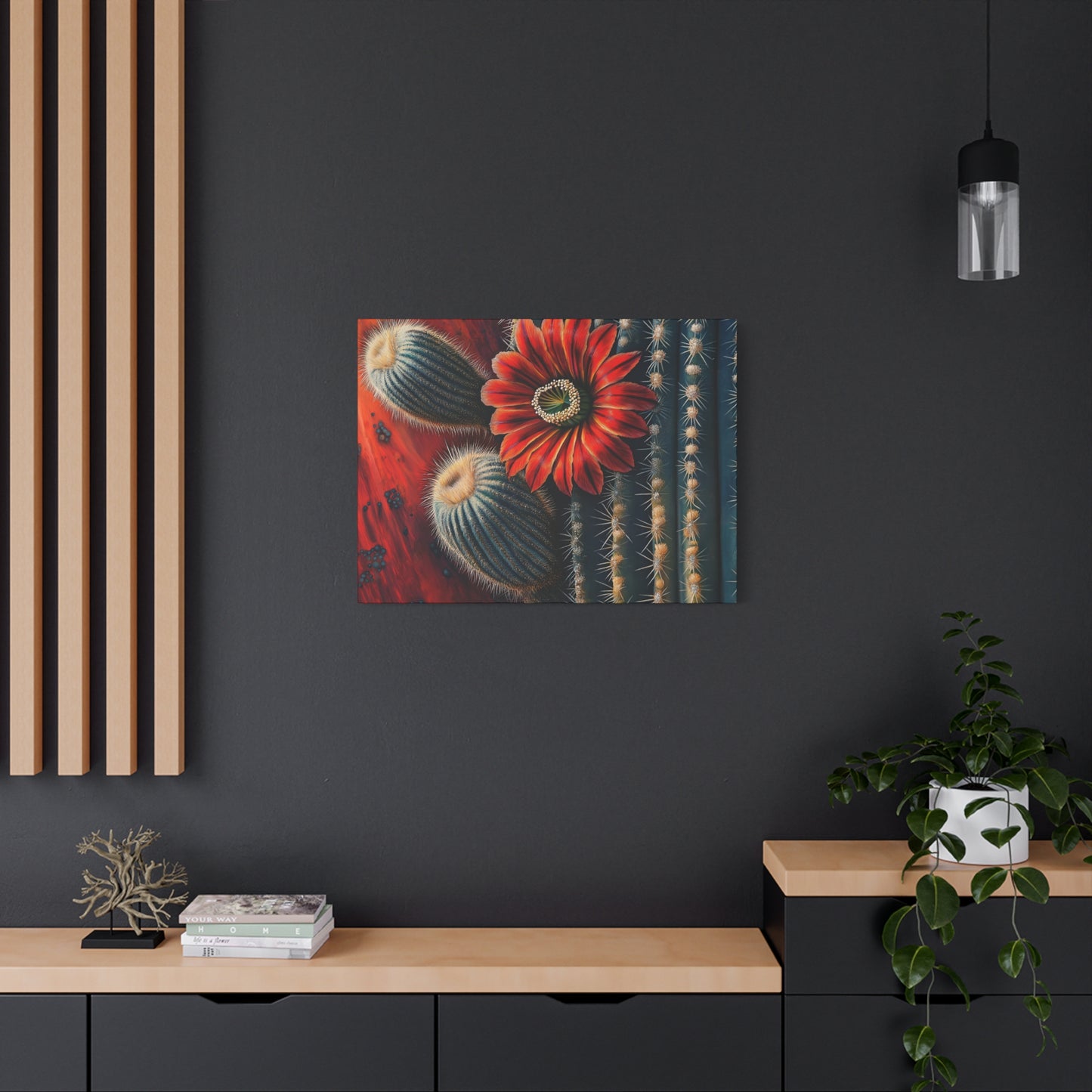 Canvas Print Santa Fe Bold Cactus Flower