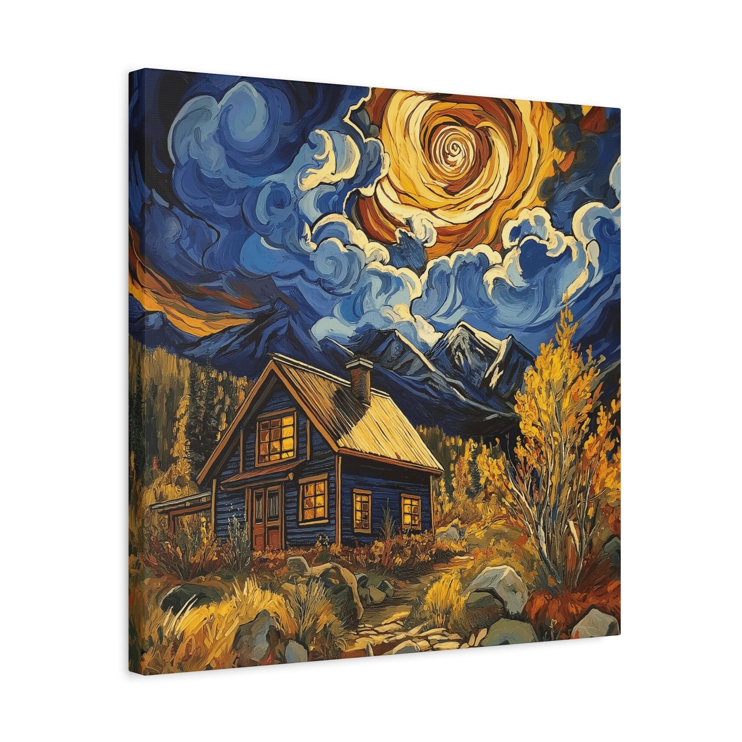 Rustic Colorado Cabine Canvas Art