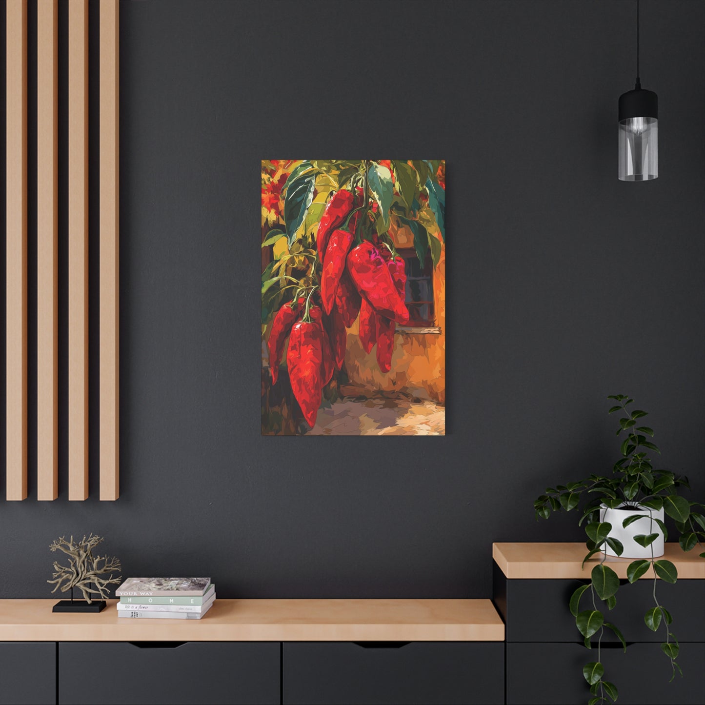 Canvas Wall Art - Red Chiles Casa Design
