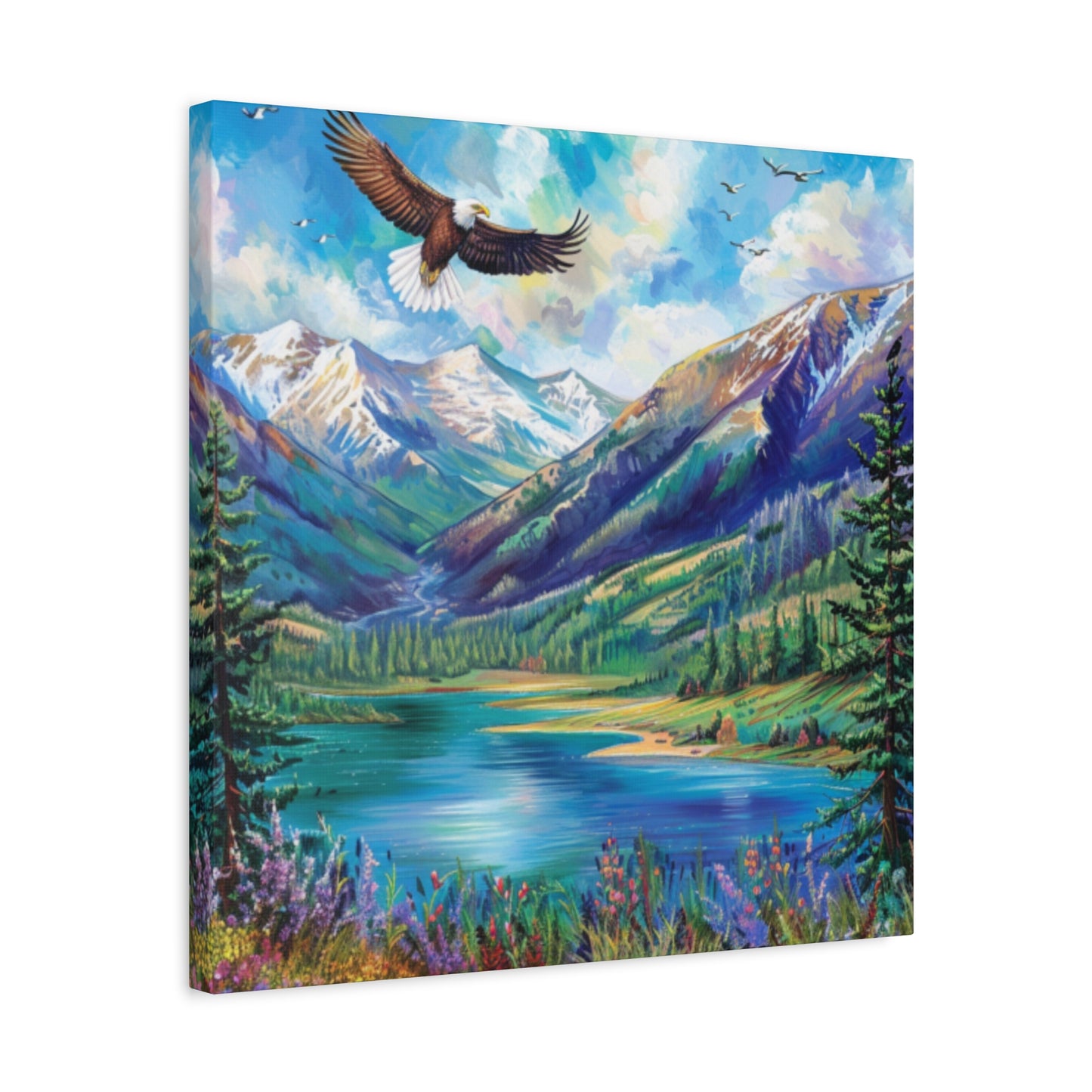 Canvas Print Beautiful Lake Vallecito