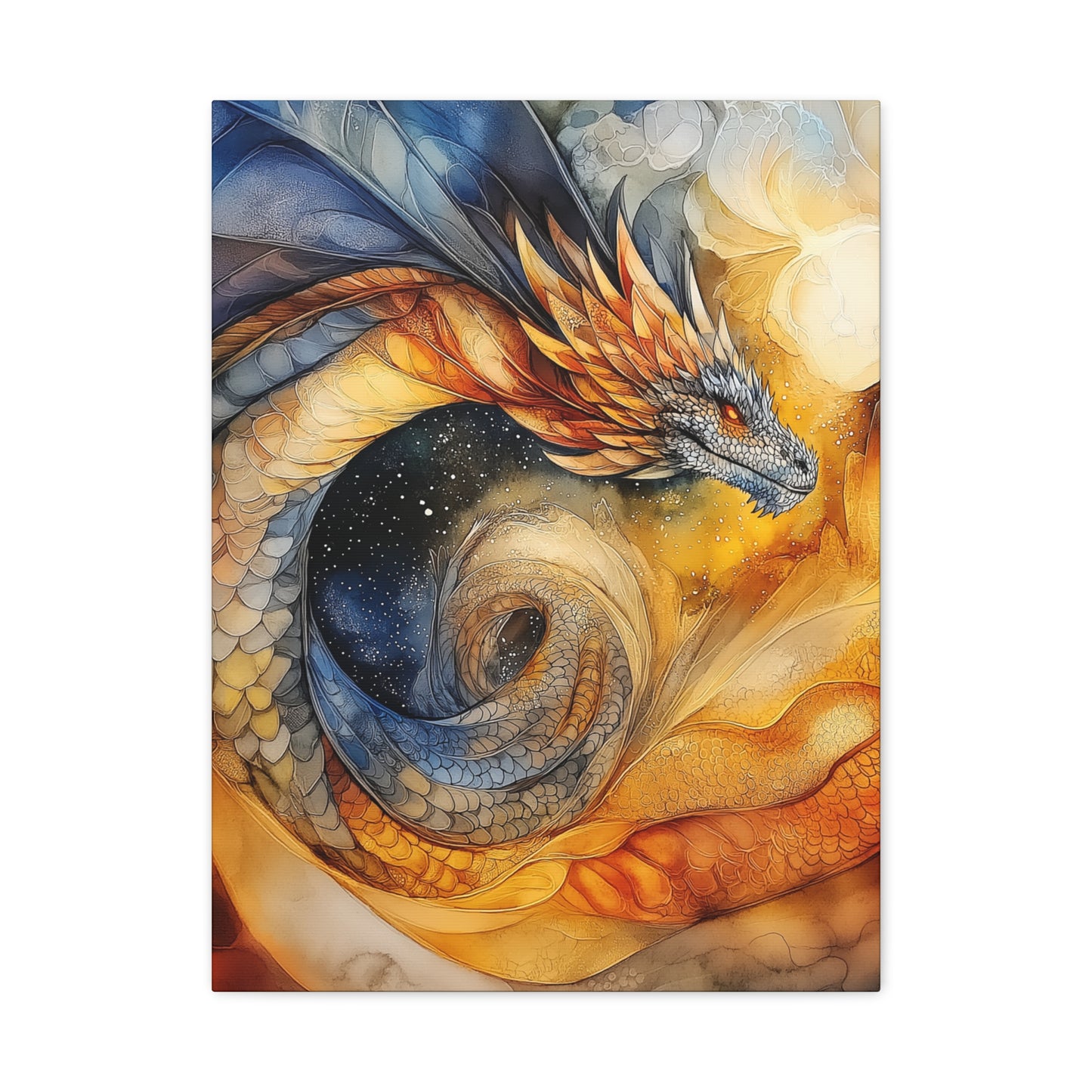 Majestic Dragon Art Canvas - Vibrant Fantasy Wall Decor