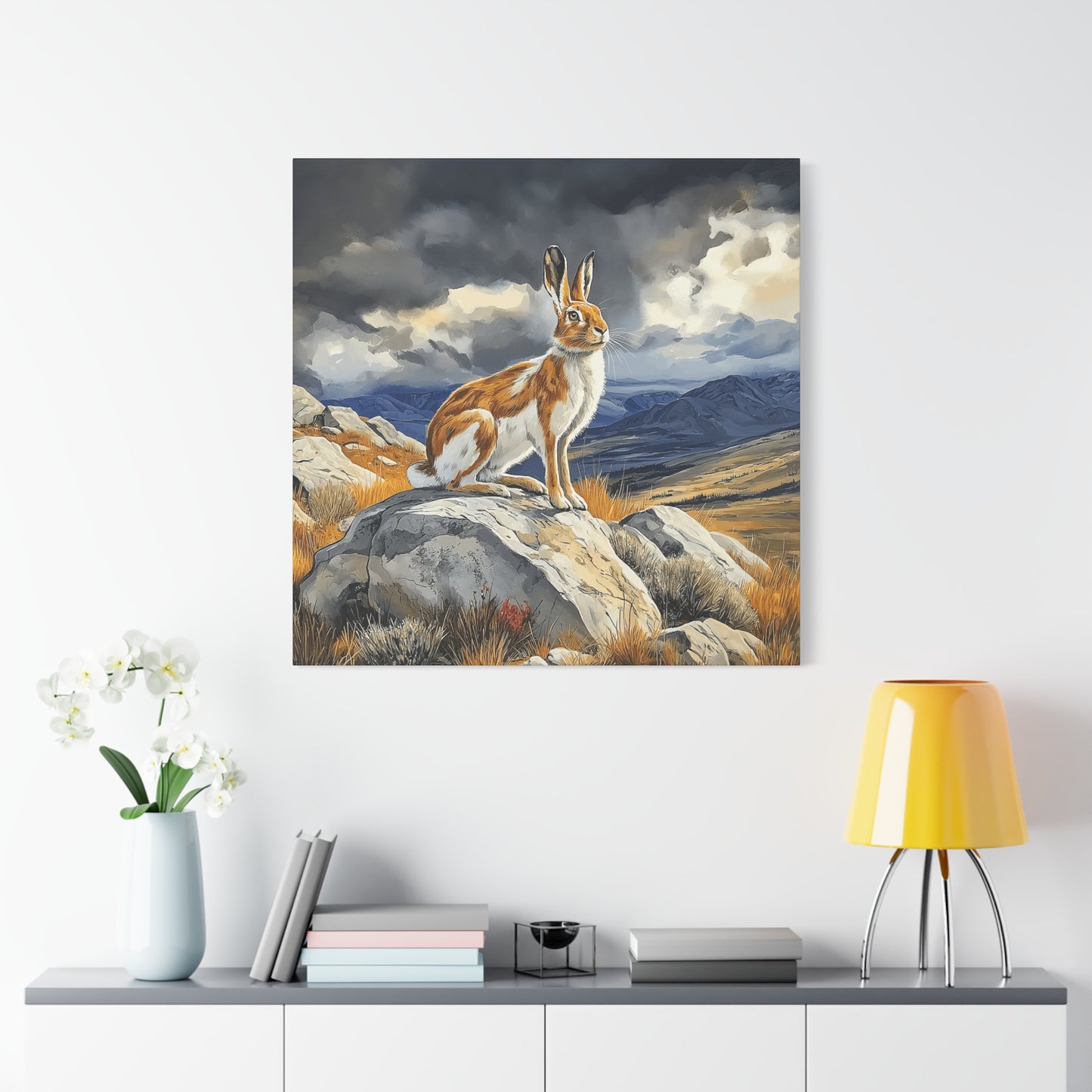 Majestic Mountain Hare Canvas Art - Wall Decor