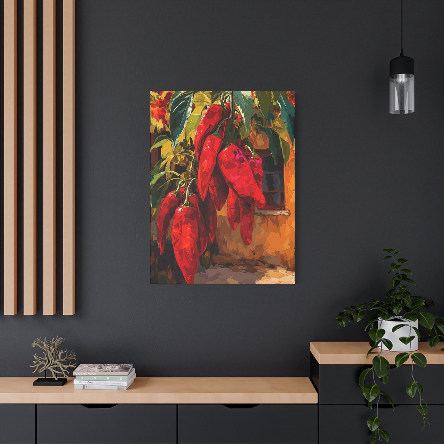 Canvas Wall Art - Red Chiles Casa Design