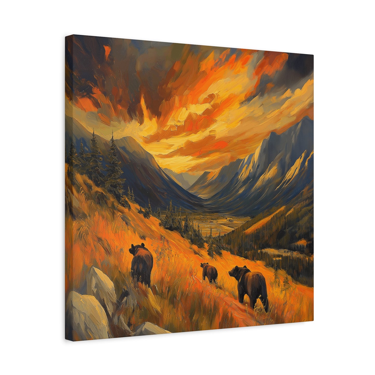 Canvas Print - On the Move Bears