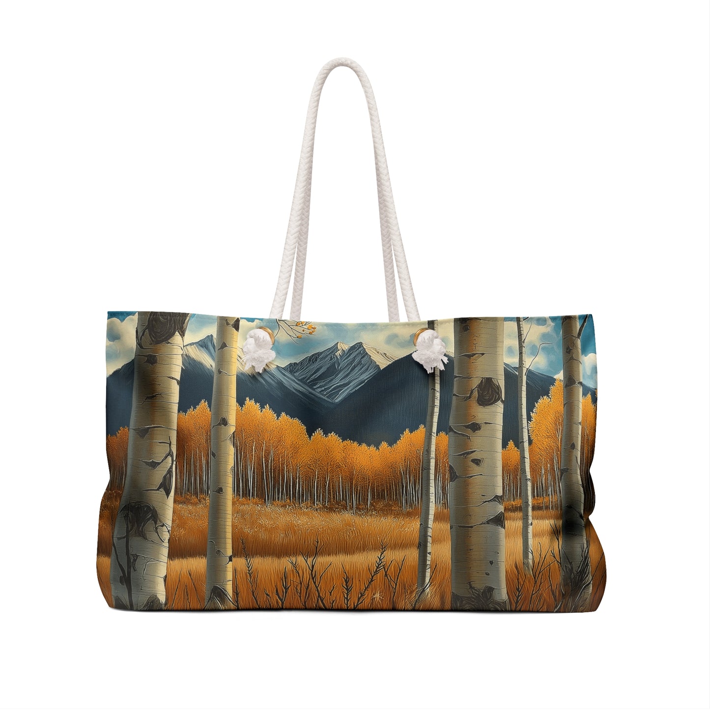 Autumn Landscape Weekender Bag, Travel Tote, Big Bag for Weekend Getaways, Perfect for Fall Adventures, Camping, Hiking
