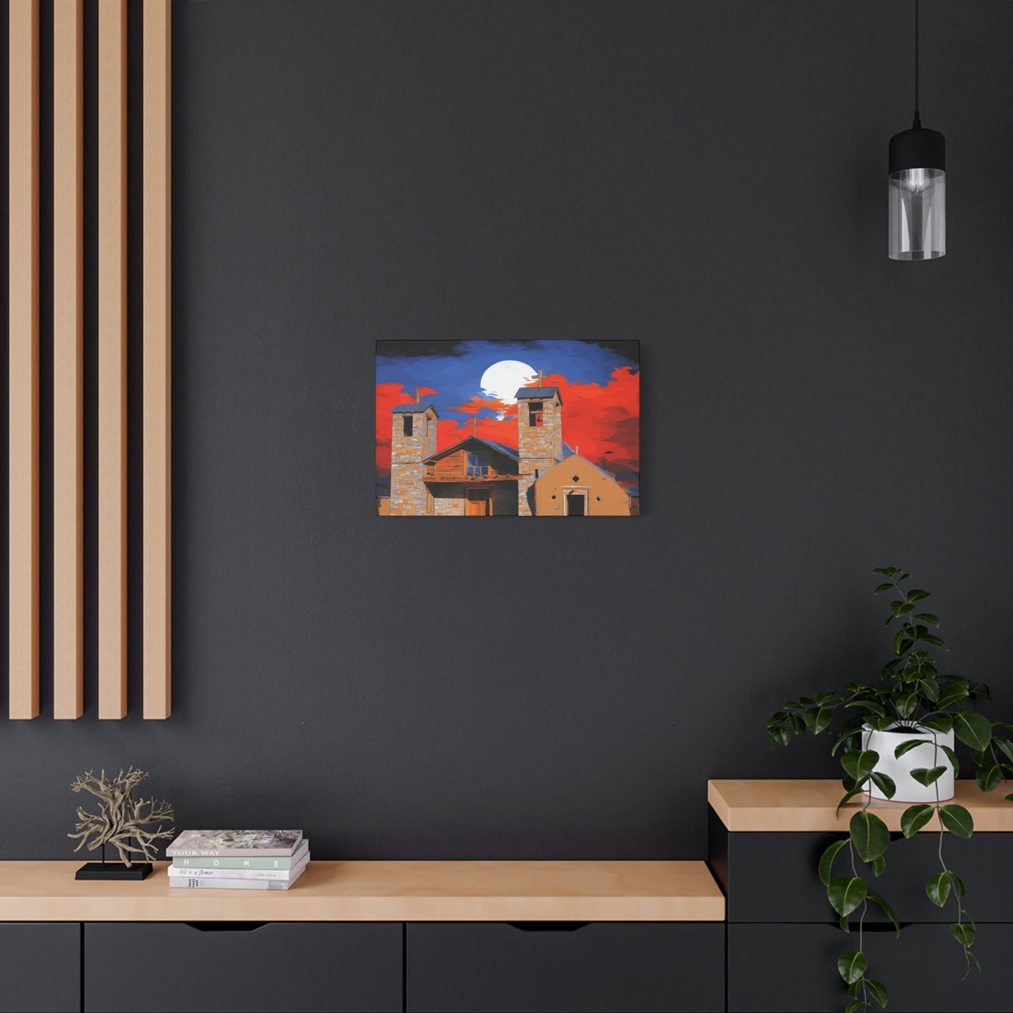 Canvas Print Church of Bold Color 1