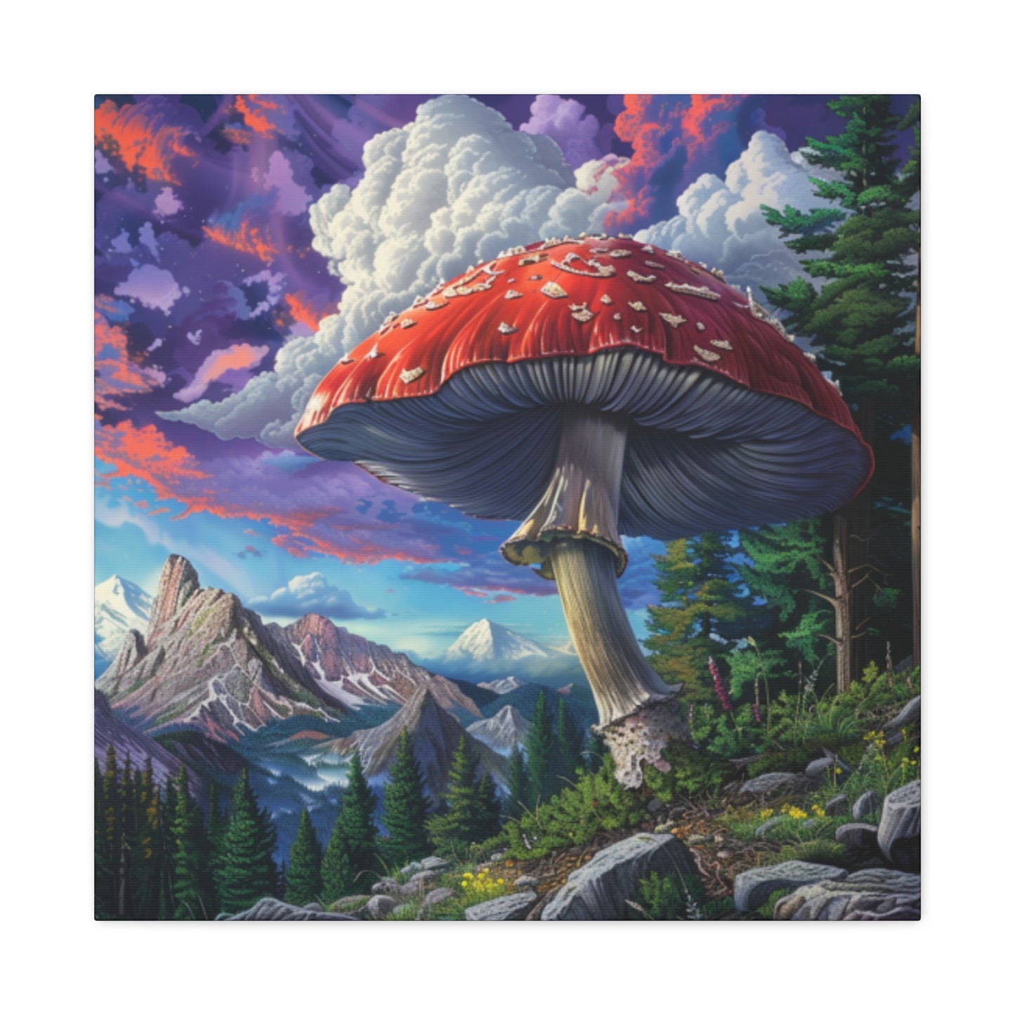 Canvas Print - Big Red Mushroom