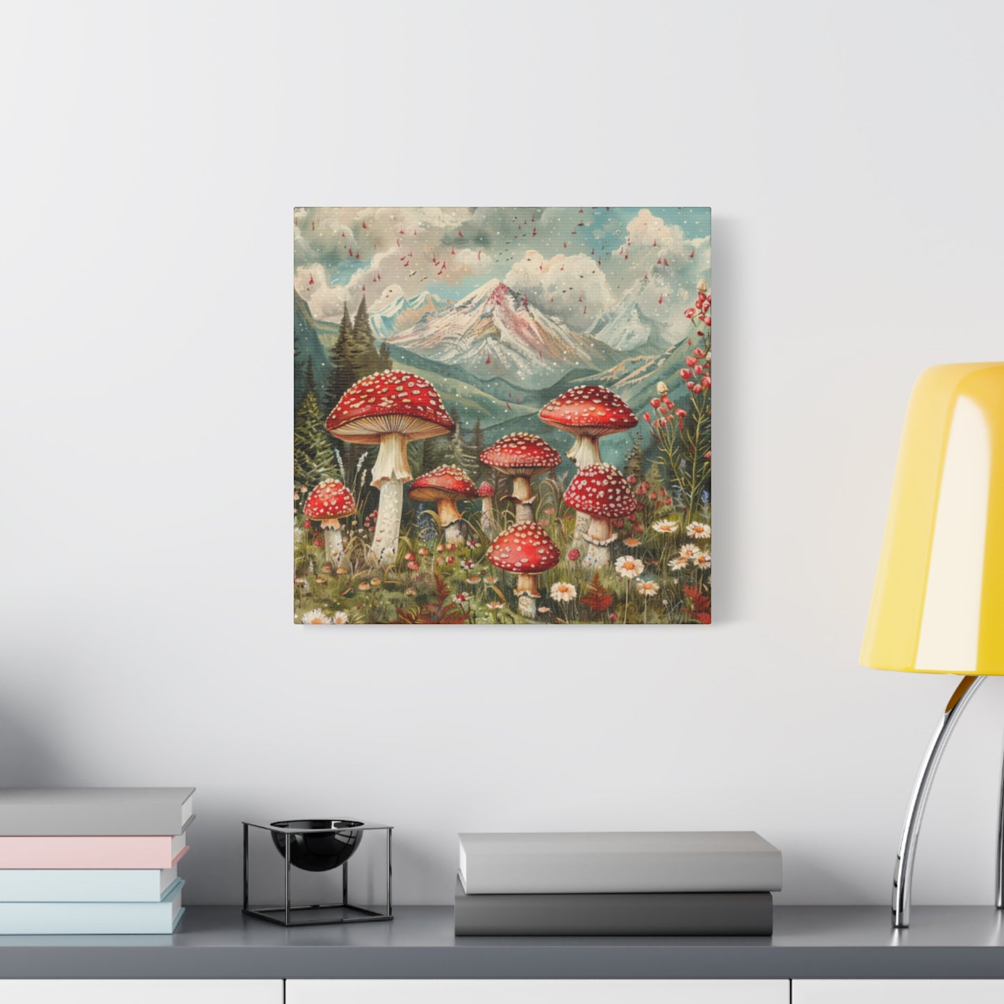 Canvas Print - Rocky Mountain Mushroom Rain