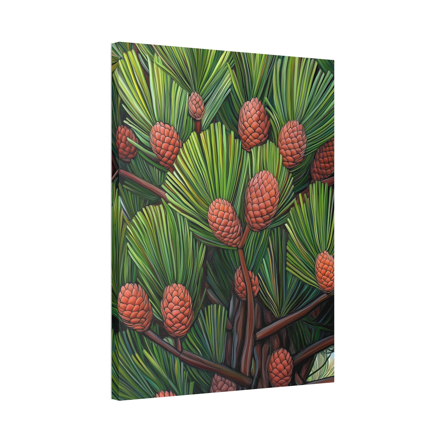 Canvas Wall Art - Pine Cones Growing