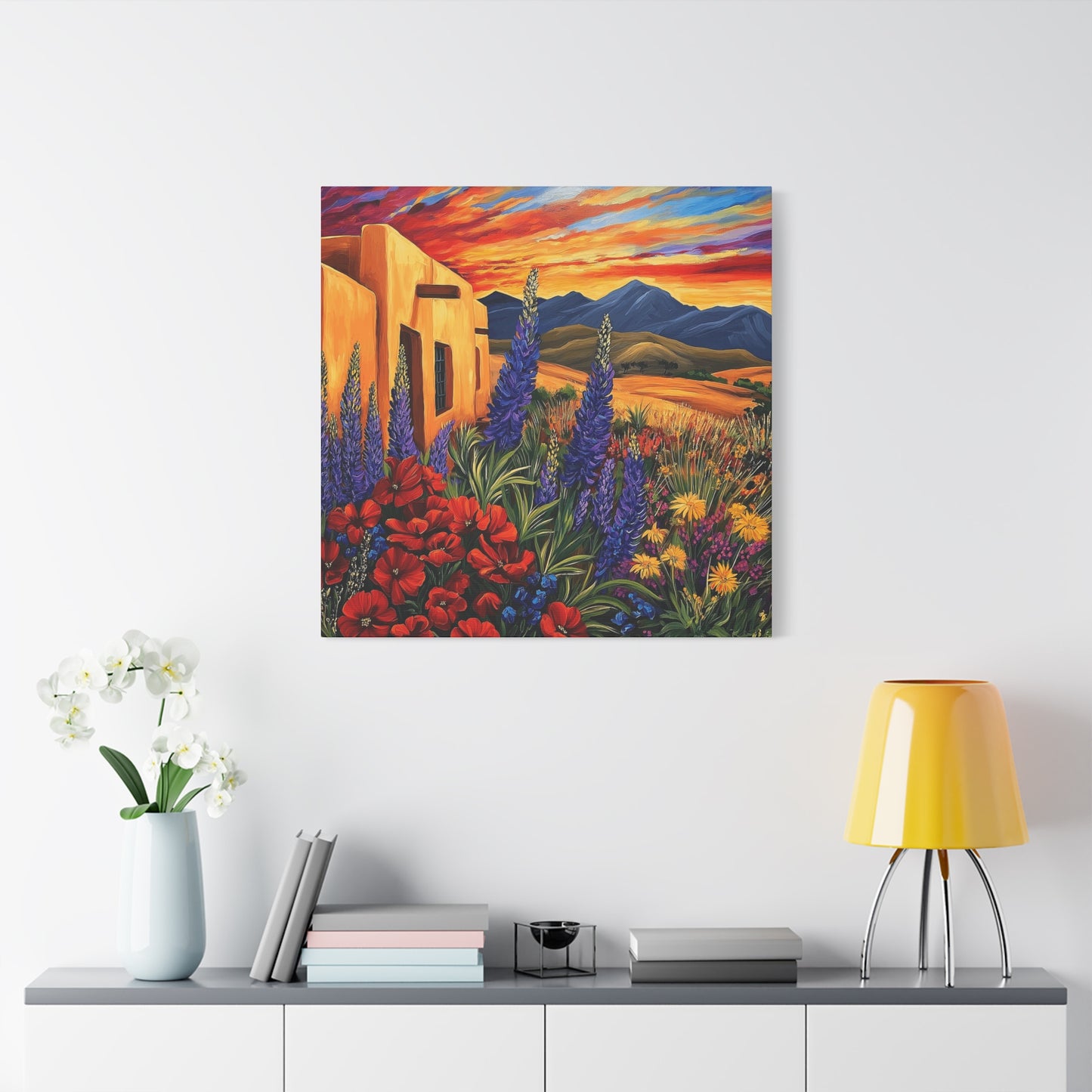 Canvas Wall Art - Sunny New Mexico Casa