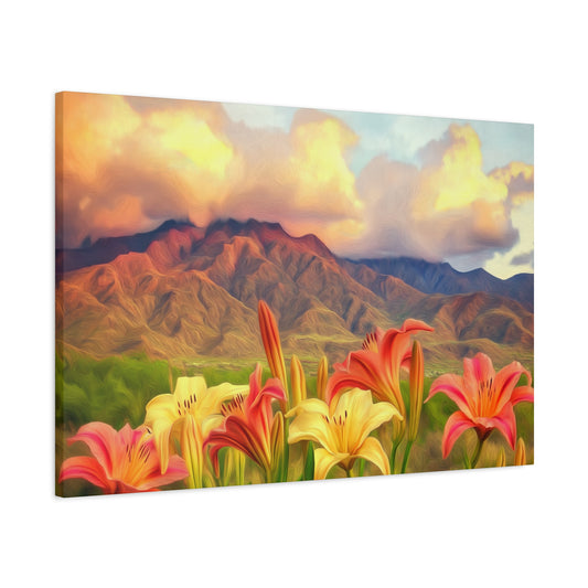 Canvas Print - SF Lillies at Dawn V4