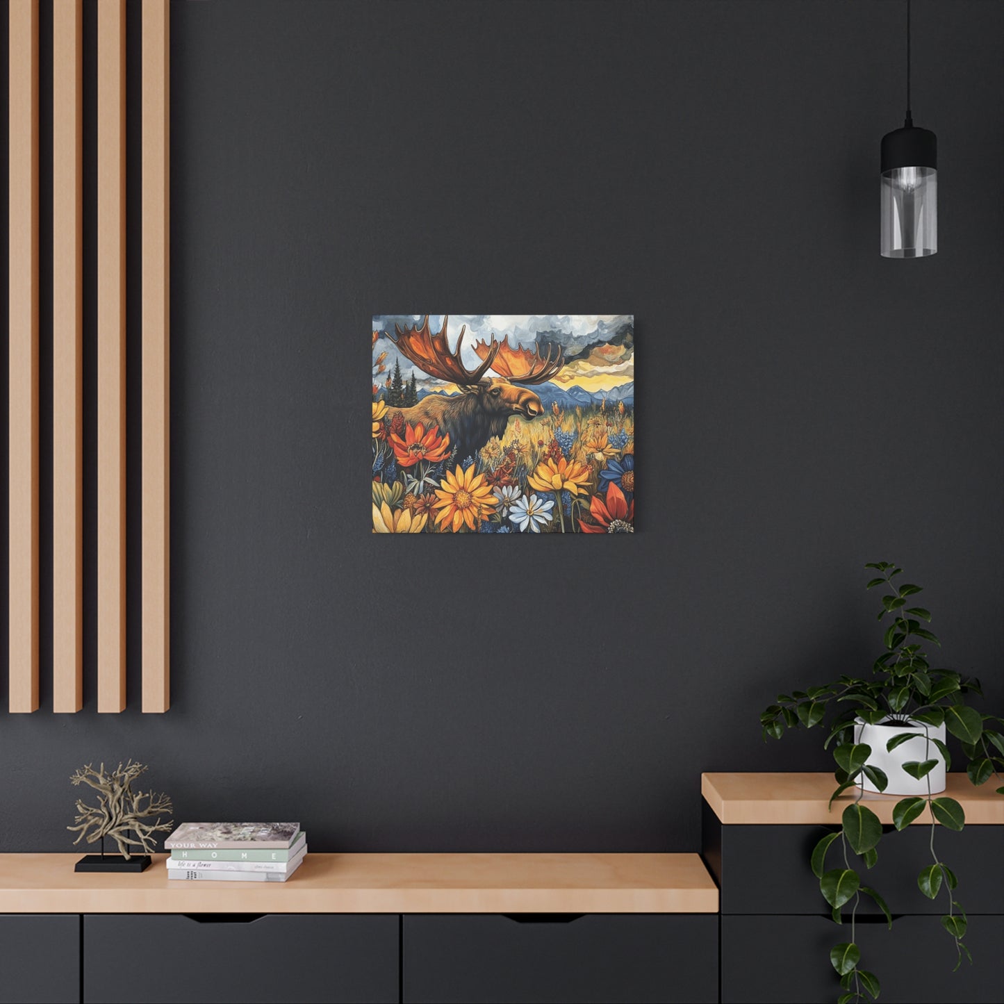 Majestic Moose Canvas Art - Nature Wall Decor for Wildlife Lovers