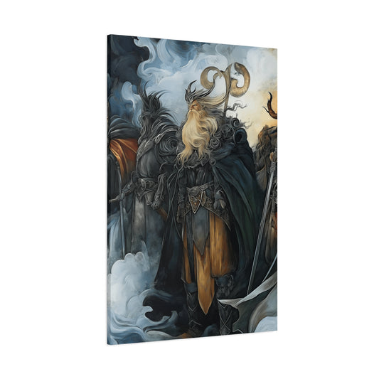 Epic Fantasy Wall Art Canvas - Norse Mythology Inspired Decor