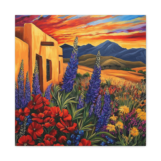 Canvas Wall Art - Sunny New Mexico Casa