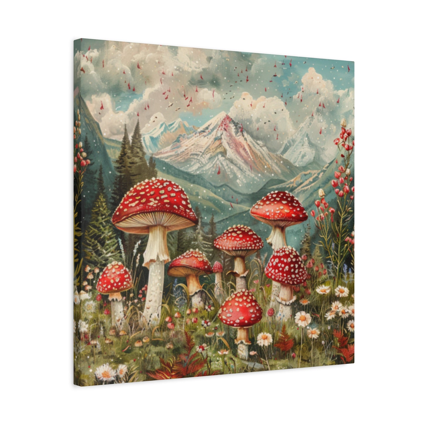 Canvas Print - Rocky Mountain Mushroom Rain