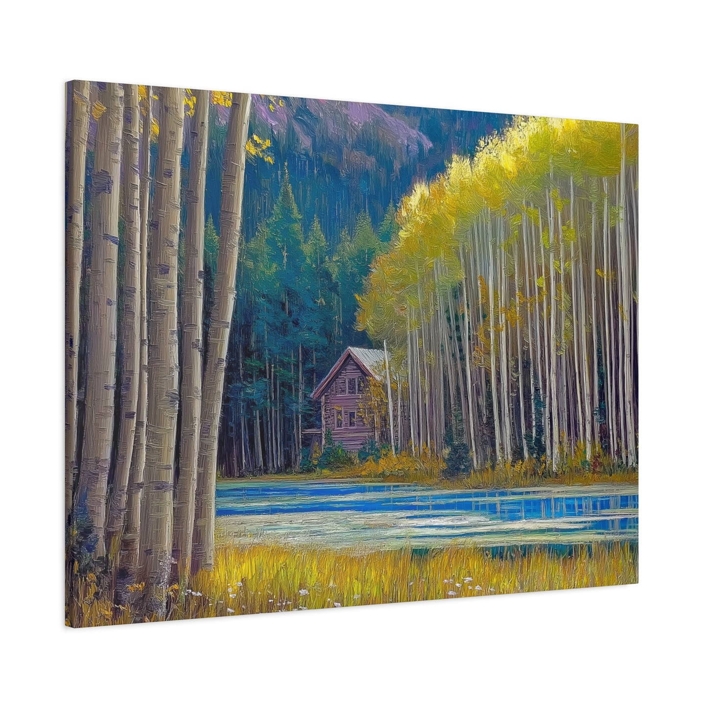 Canvas Wall Art - Rocky Mountain Lake V