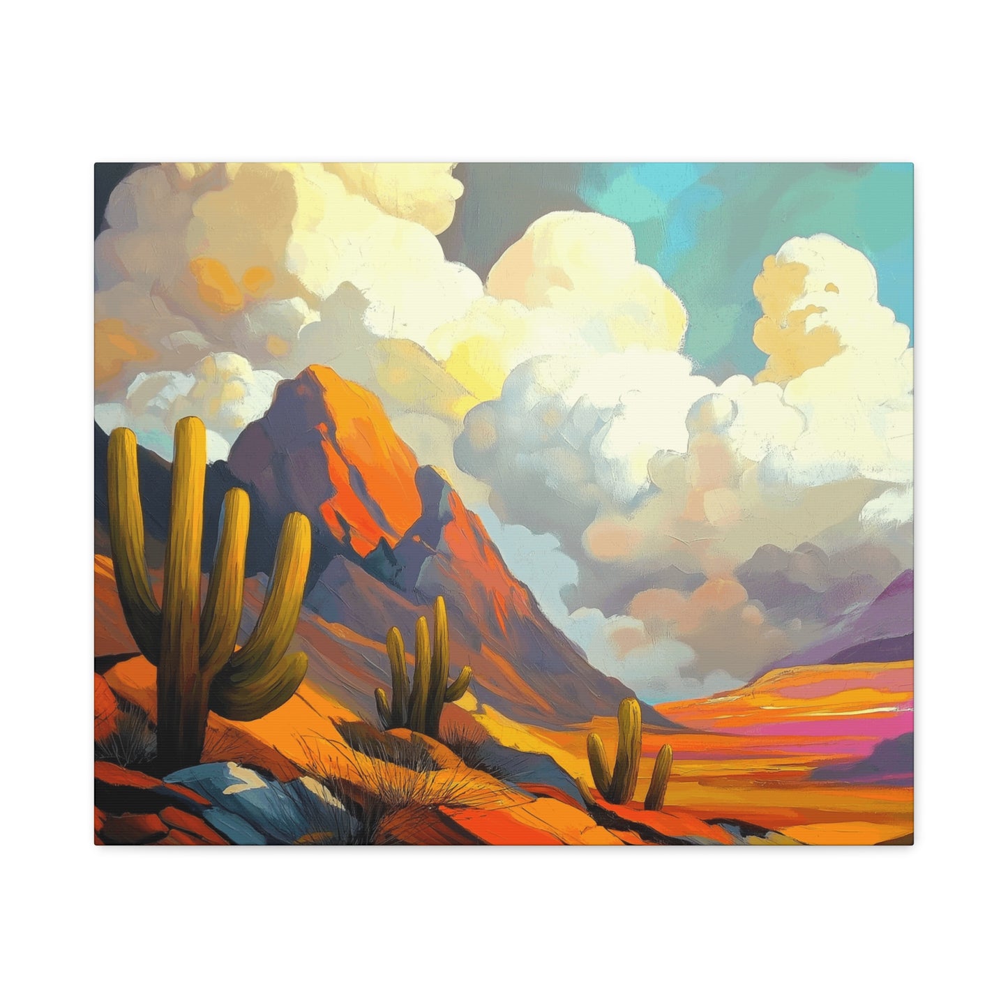 Desert Landscape Matte Canvas Wall Art