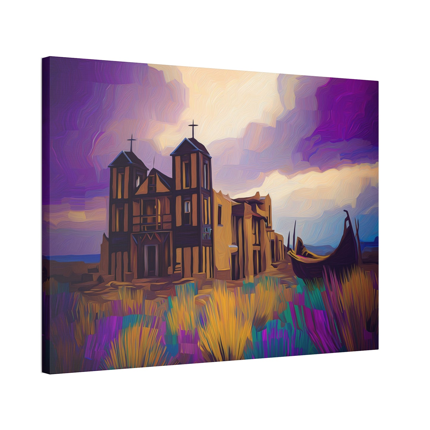 Church in Purple Hue 1.5 inch depth