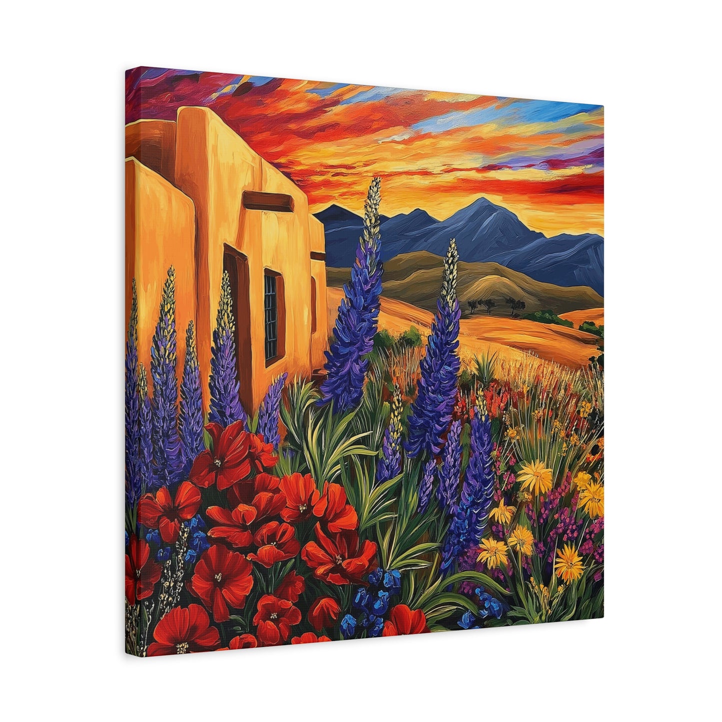 Canvas Wall Art - Sunny New Mexico Casa