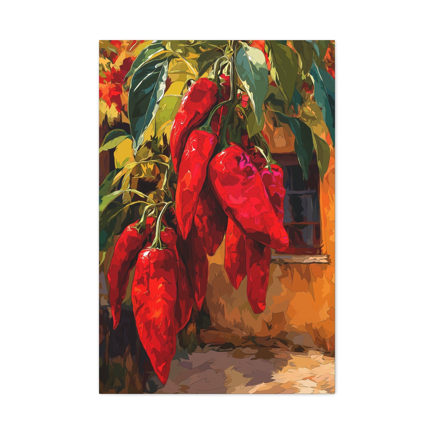 Canvas Wall Art - Red Chiles Casa Design